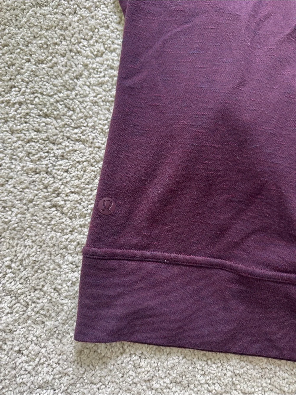 LULULEMON Maroon Long Sleeve Thermal Top L
